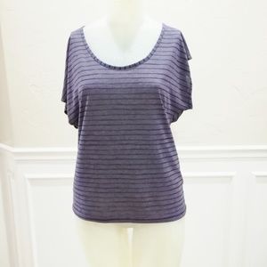 Nike purple stripe work out shirt